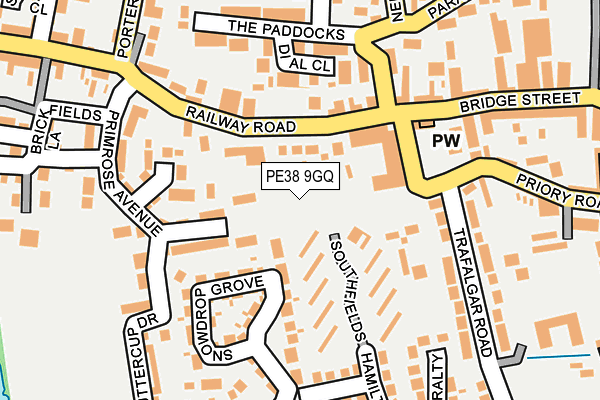 PE38 9GQ map - OS OpenMap – Local (Ordnance Survey)