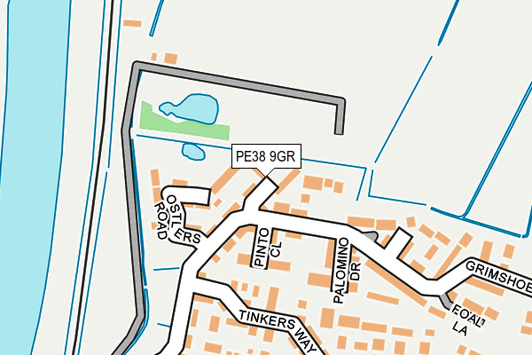 PE38 9GR map - OS OpenMap – Local (Ordnance Survey)