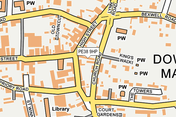 PE38 9HP map - OS OpenMap – Local (Ordnance Survey)