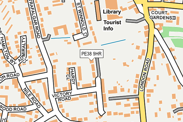 PE38 9HR map - OS OpenMap – Local (Ordnance Survey)