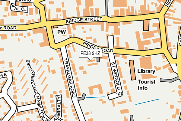 PE38 9HZ map - OS OpenMap – Local (Ordnance Survey)