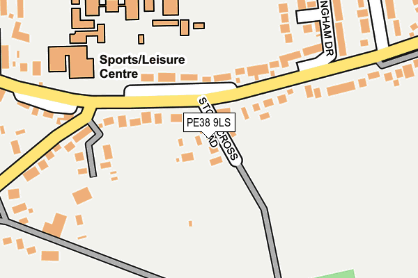 PE38 9LS map - OS OpenMap – Local (Ordnance Survey)