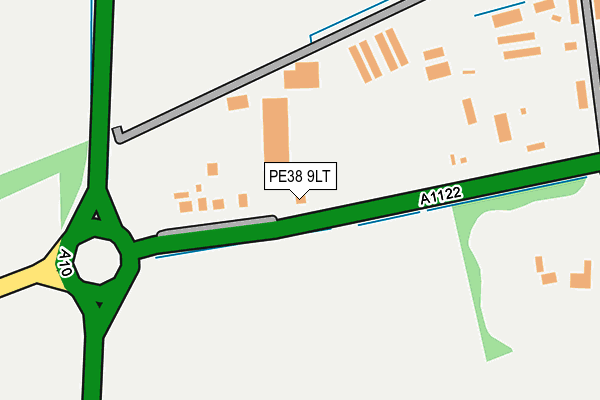 PE38 9LT map - OS OpenMap – Local (Ordnance Survey)