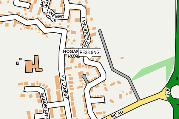 PE38 9NG map - OS OpenMap – Local (Ordnance Survey)
