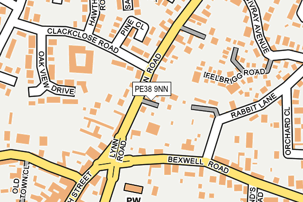 PE38 9NN map - OS OpenMap – Local (Ordnance Survey)