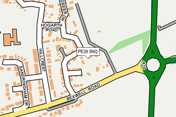 PE38 9NQ map - OS OpenMap – Local (Ordnance Survey)