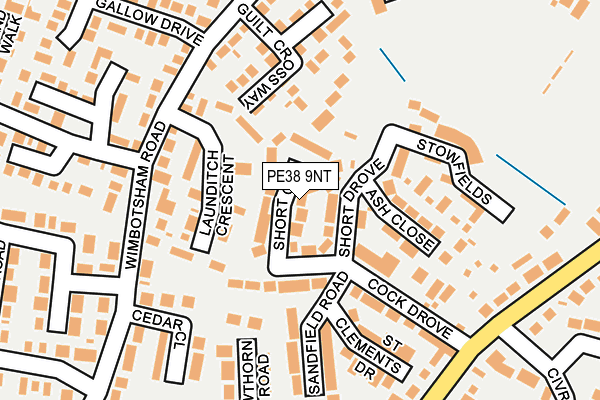 PE38 9NT map - OS OpenMap – Local (Ordnance Survey)