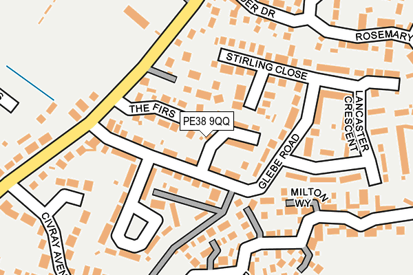 PE38 9QQ map - OS OpenMap – Local (Ordnance Survey)