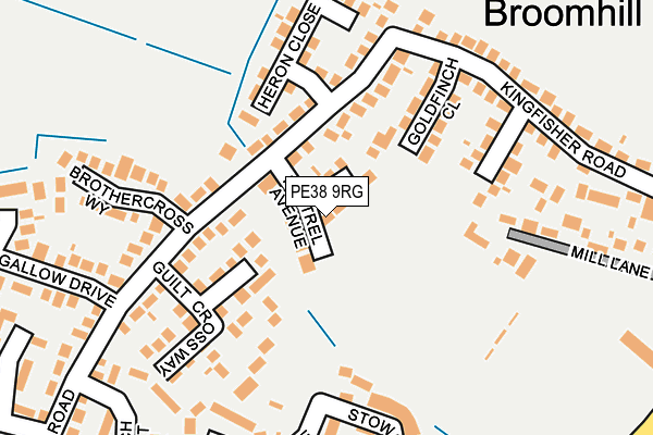 PE38 9RG map - OS OpenMap – Local (Ordnance Survey)