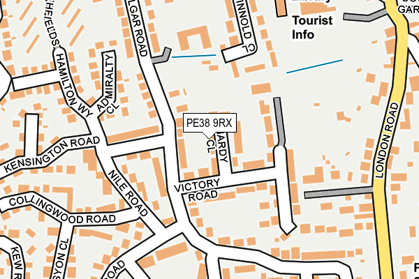 PE38 9RX map - OS OpenMap – Local (Ordnance Survey)