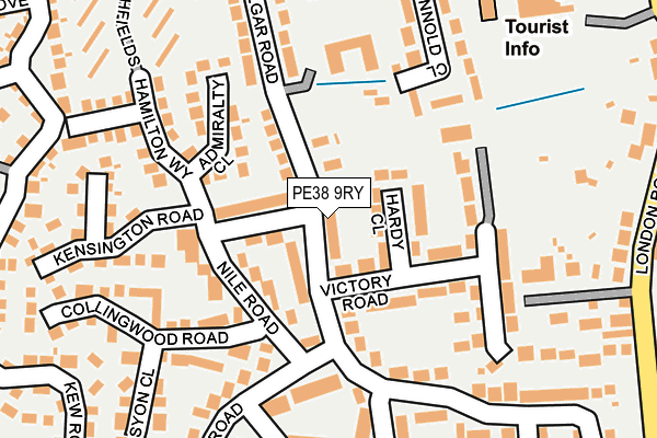 PE38 9RY map - OS OpenMap – Local (Ordnance Survey)