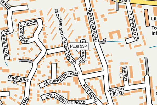 PE38 9SP map - OS OpenMap – Local (Ordnance Survey)