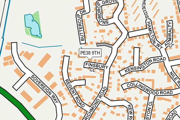 PE38 9TH map - OS OpenMap – Local (Ordnance Survey)