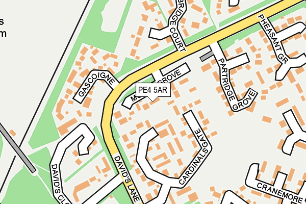 PE4 5AR map - OS OpenMap – Local (Ordnance Survey)