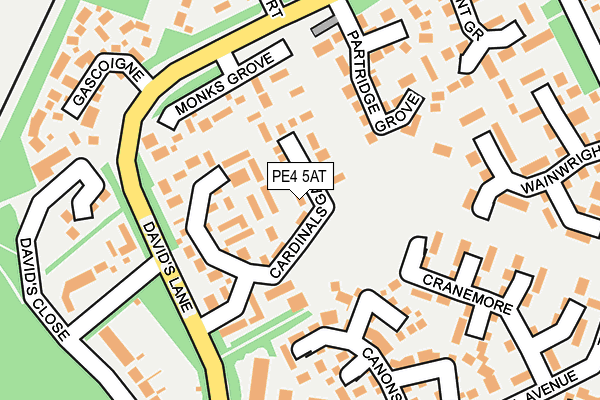 PE4 5AT map - OS OpenMap – Local (Ordnance Survey)