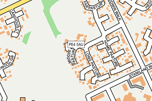 PE4 5AU map - OS OpenMap – Local (Ordnance Survey)