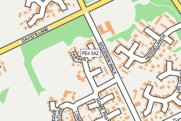 PE4 5AZ map - OS OpenMap – Local (Ordnance Survey)