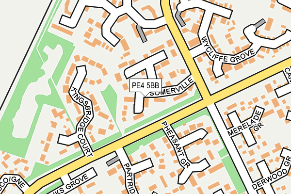PE4 5BB map - OS OpenMap – Local (Ordnance Survey)