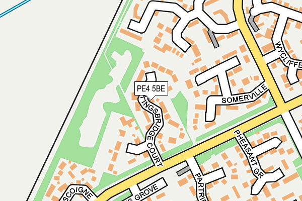 PE4 5BE map - OS OpenMap – Local (Ordnance Survey)