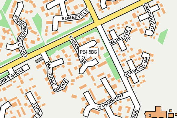PE4 5BG map - OS OpenMap – Local (Ordnance Survey)