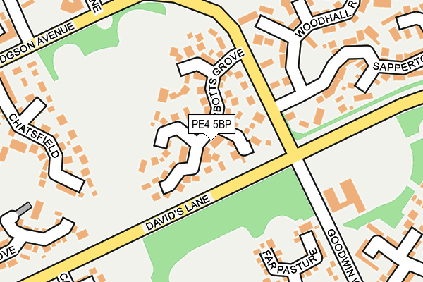 PE4 5BP map - OS OpenMap – Local (Ordnance Survey)