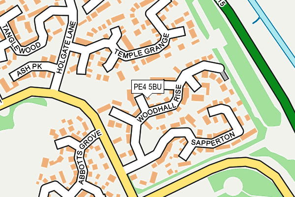 PE4 5BU map - OS OpenMap – Local (Ordnance Survey)
