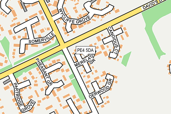 PE4 5DA map - OS OpenMap – Local (Ordnance Survey)