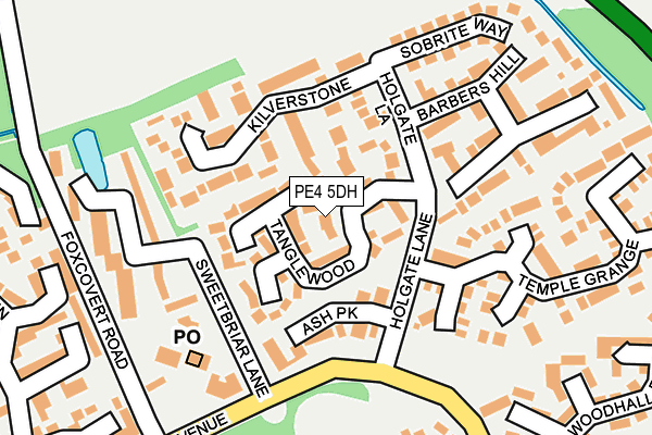 PE4 5DH map - OS OpenMap – Local (Ordnance Survey)