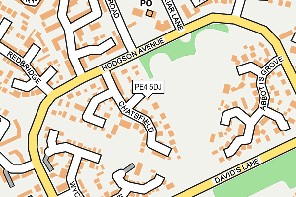 PE4 5DJ map - OS OpenMap – Local (Ordnance Survey)