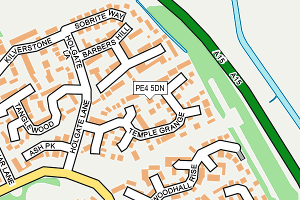 PE4 5DN map - OS OpenMap – Local (Ordnance Survey)