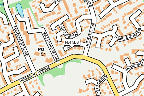 PE4 5DS map - OS OpenMap – Local (Ordnance Survey)