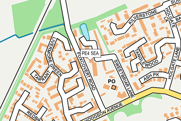 PE4 5EA map - OS OpenMap – Local (Ordnance Survey)