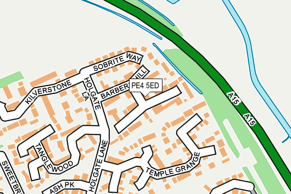 PE4 5ED map - OS OpenMap – Local (Ordnance Survey)