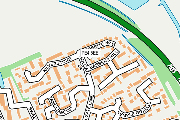 PE4 5EE map - OS OpenMap – Local (Ordnance Survey)