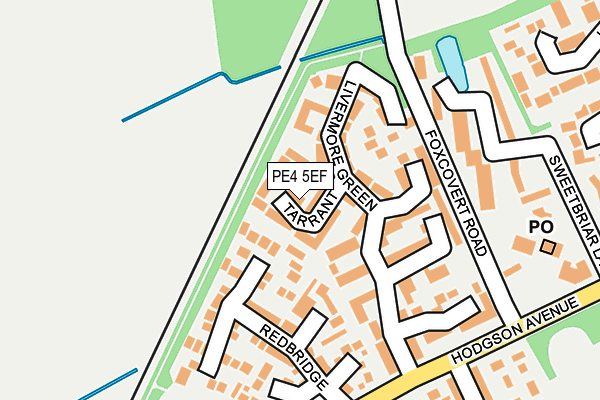 PE4 5EF map - OS OpenMap – Local (Ordnance Survey)
