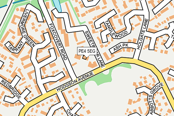 PE4 5EG map - OS OpenMap – Local (Ordnance Survey)