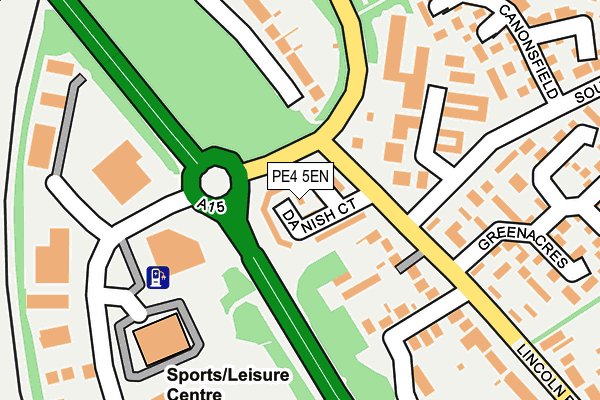 PE4 5EN map - OS OpenMap – Local (Ordnance Survey)