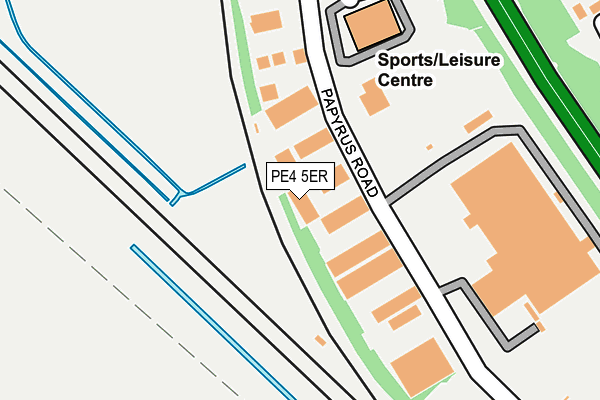 PE4 5ER map - OS OpenMap – Local (Ordnance Survey)