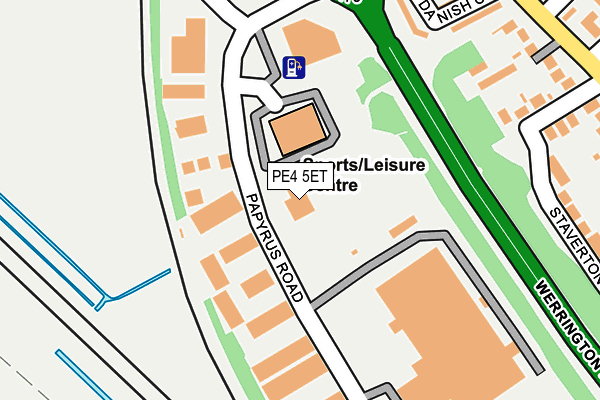 PE4 5ET map - OS OpenMap – Local (Ordnance Survey)