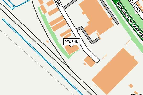 PE4 5HN map - OS OpenMap – Local (Ordnance Survey)