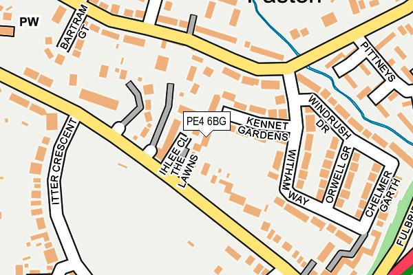 PE4 6BG map - OS OpenMap – Local (Ordnance Survey)