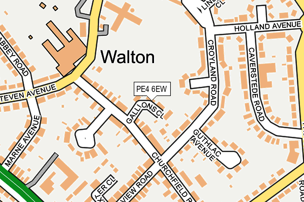 PE4 6EW map - OS OpenMap – Local (Ordnance Survey)