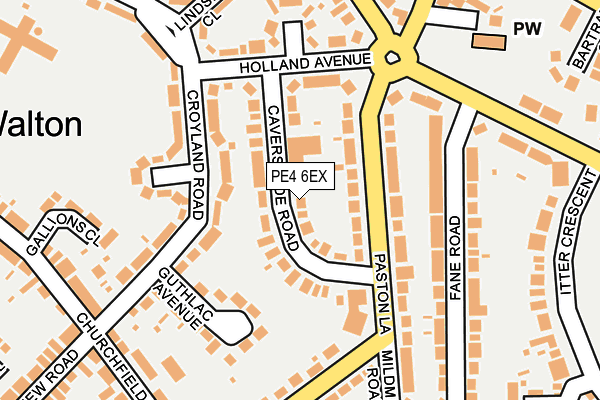 PE4 6EX map - OS OpenMap – Local (Ordnance Survey)