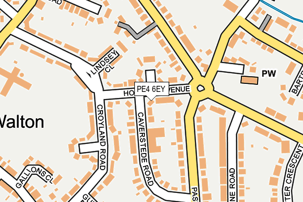 PE4 6EY map - OS OpenMap – Local (Ordnance Survey)