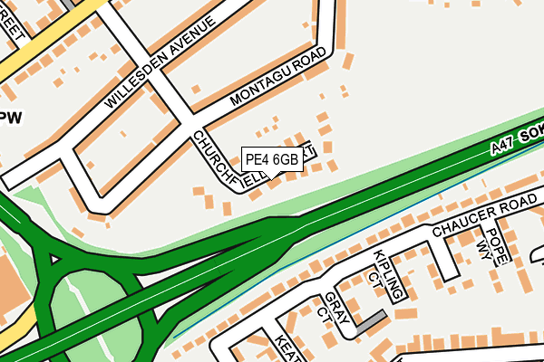 PE4 6GB map - OS OpenMap – Local (Ordnance Survey)