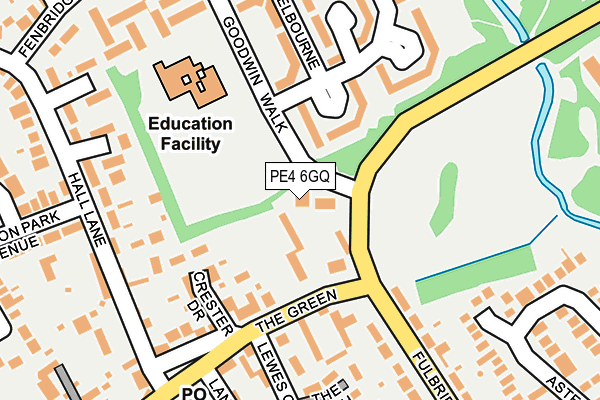 PE4 6GQ map - OS OpenMap – Local (Ordnance Survey)