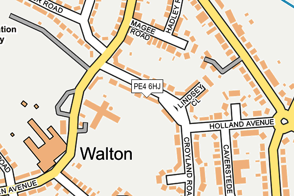 PE4 6HJ map - OS OpenMap – Local (Ordnance Survey)