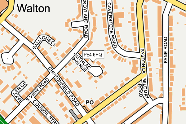 PE4 6HQ map - OS OpenMap – Local (Ordnance Survey)