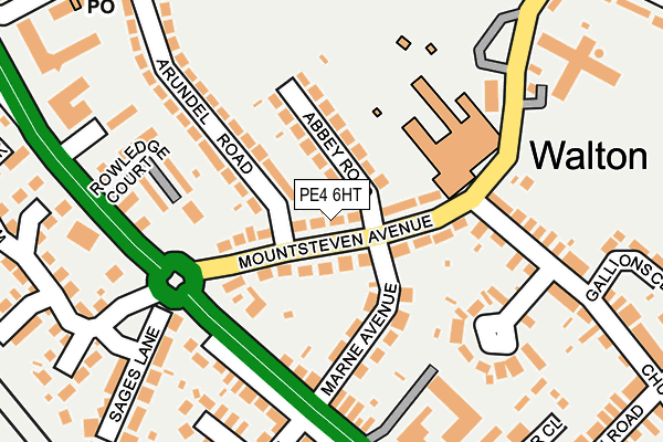 PE4 6HT map - OS OpenMap – Local (Ordnance Survey)