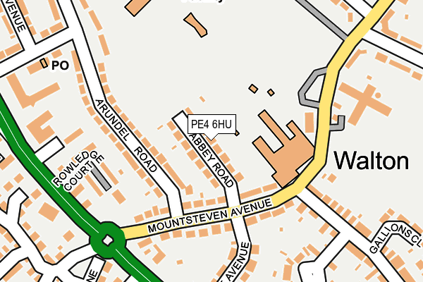 PE4 6HU map - OS OpenMap – Local (Ordnance Survey)